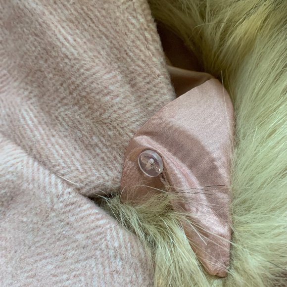 Topshop Monica Faux Fur Collar Coat - Picture 7 of 11